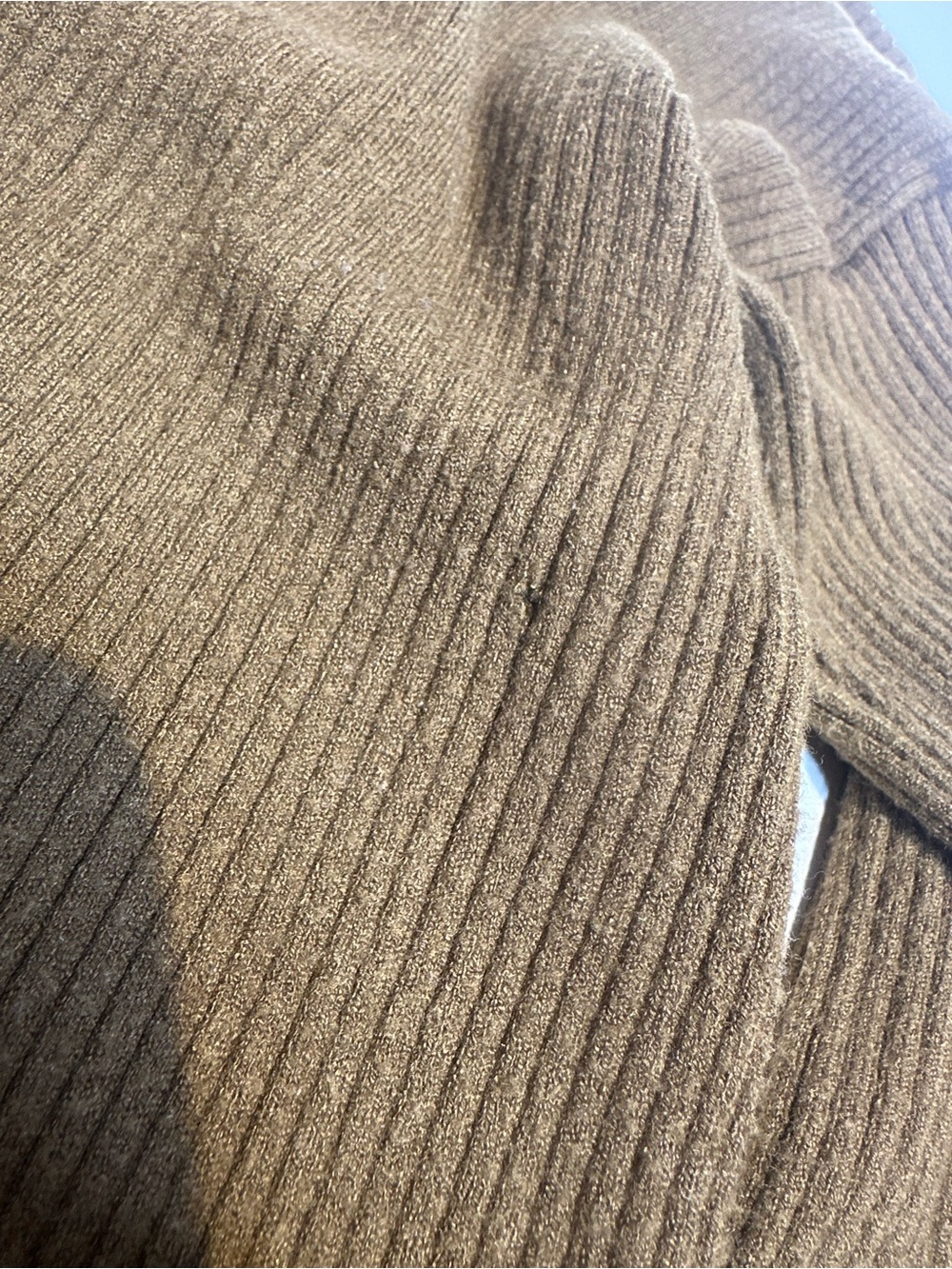 Express Olive Ribbed Scoop Neck Sweater - Picture 6 of 6